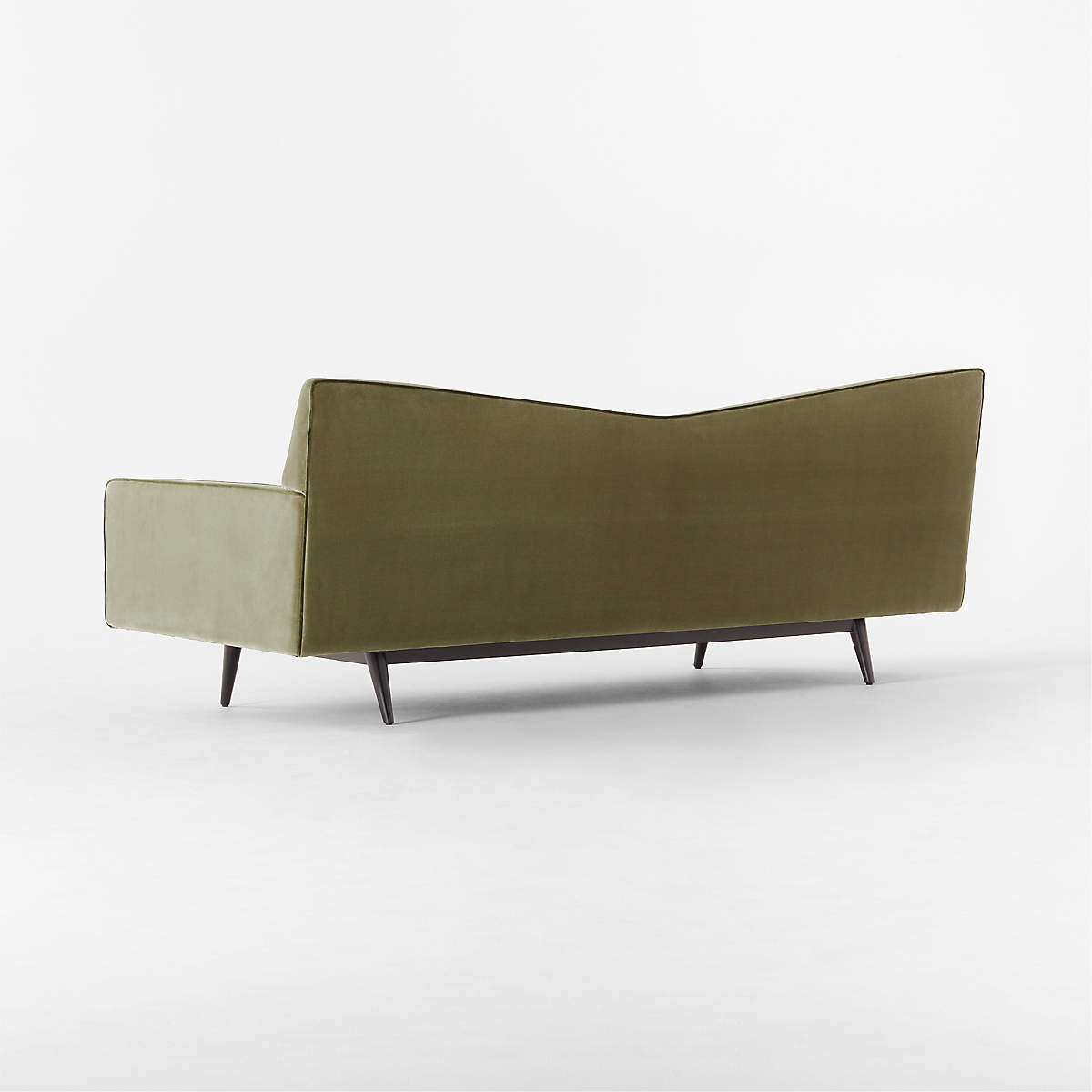 Alvan 3 Seater Teak Wood Fabric Sofa