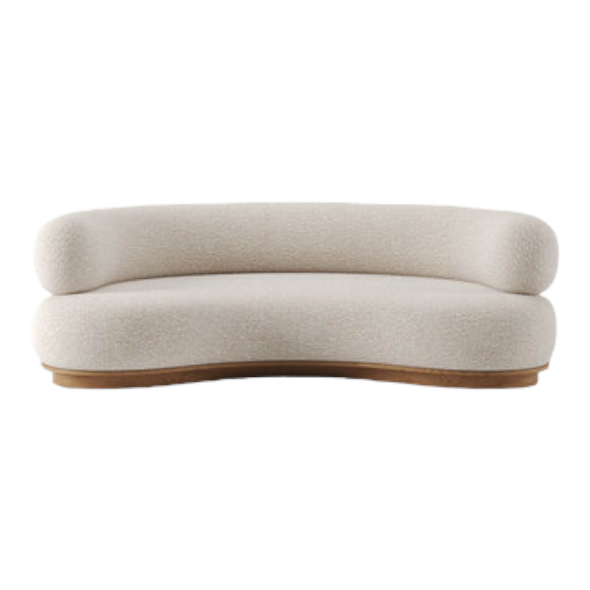 Nismaaya Balwina 3 Seater Sofa Oak Wood & Fabric