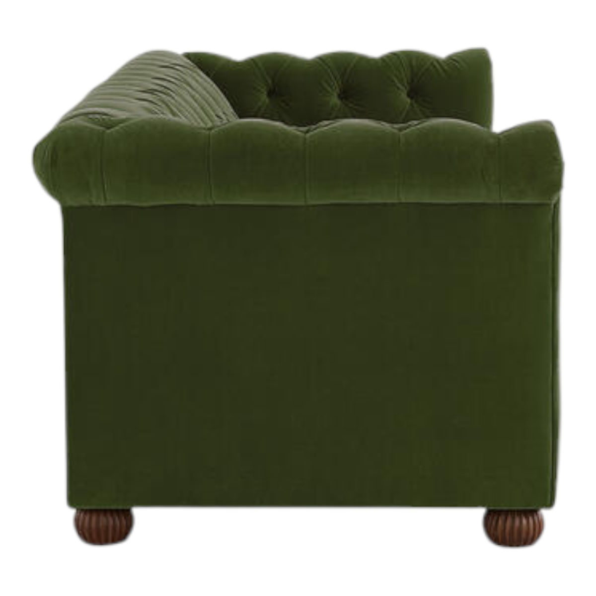 Brenna 3 Seater Teak Wood Fabric Sofa