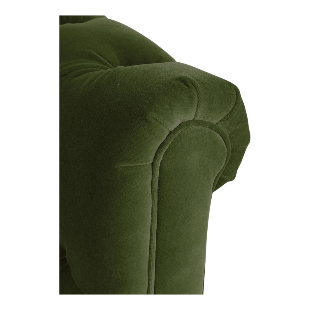 Brenna 3 Seater Teak Wood Fabric Sofa