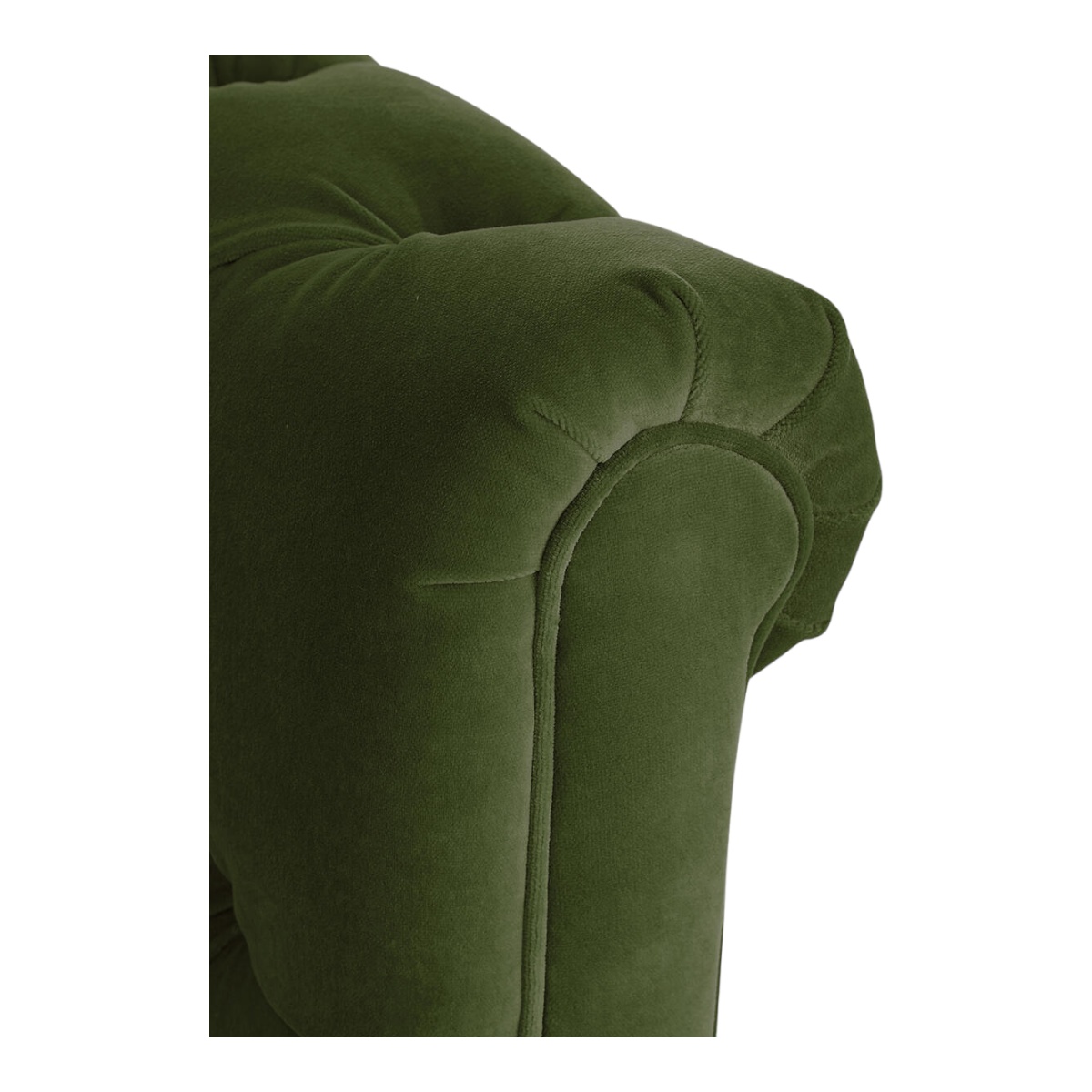 Brenna 3 Seater Teak Wood Fabric Sofa