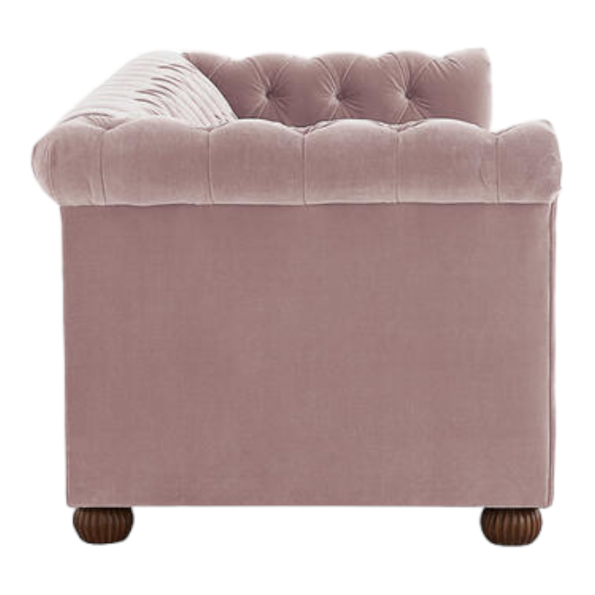 Brenna 3 Seater Teak Wood Fabric Sofa