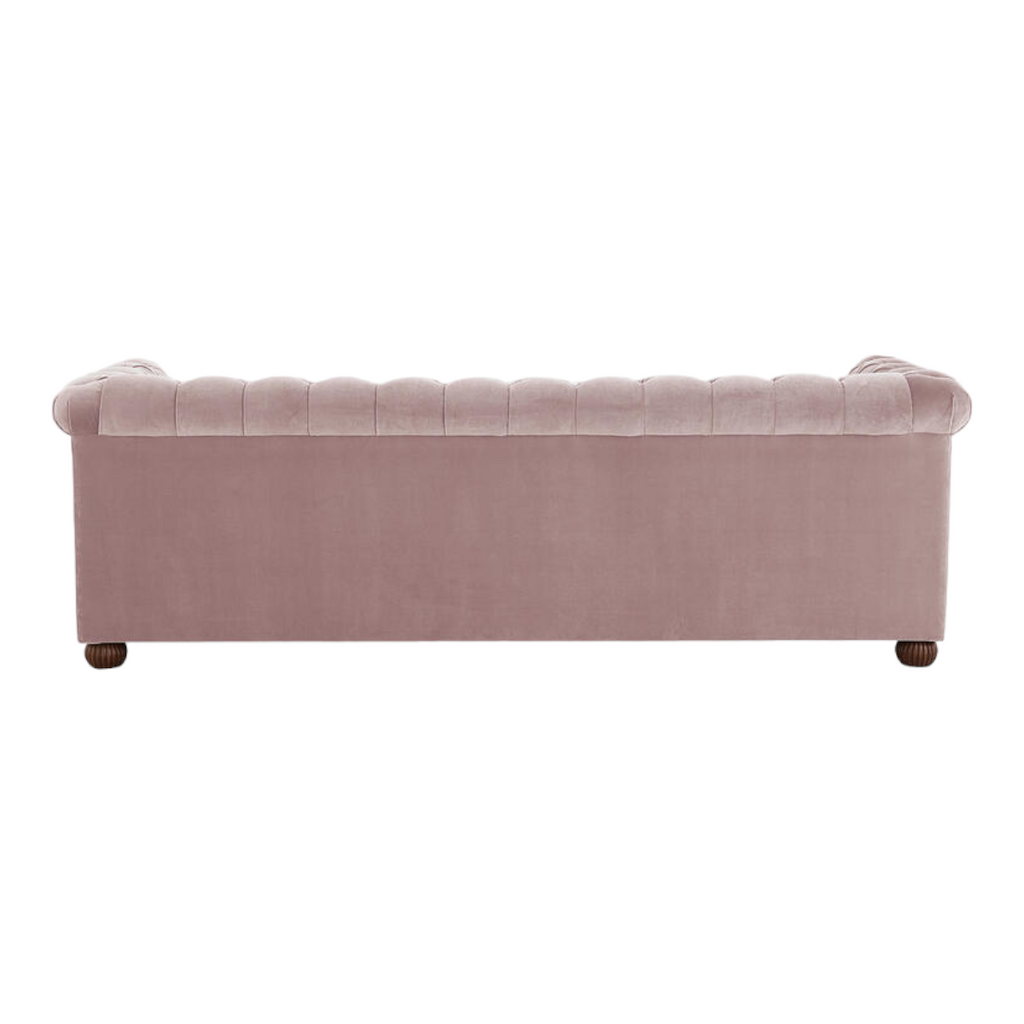 Brenna 3 Seater Teak Wood Fabric Sofa
