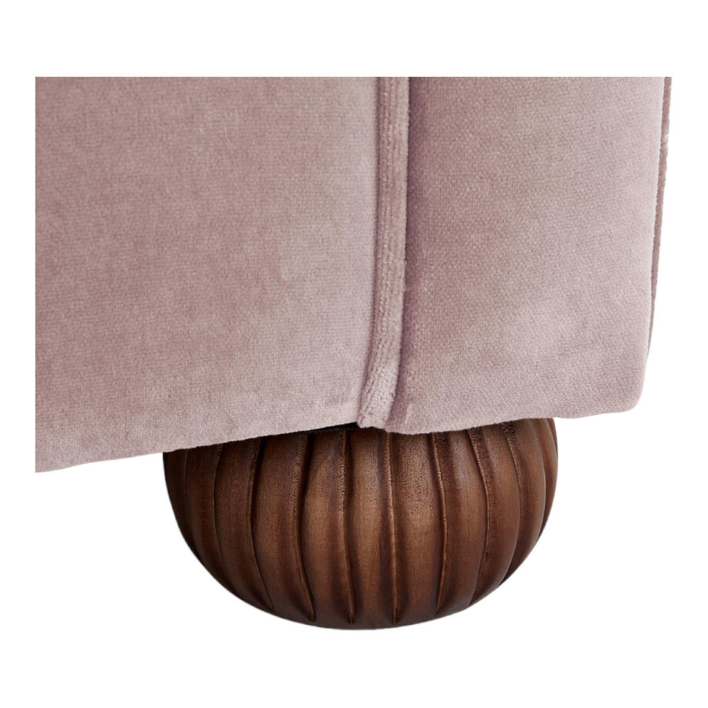 Brenna 3 Seater Teak Wood Fabric Sofa