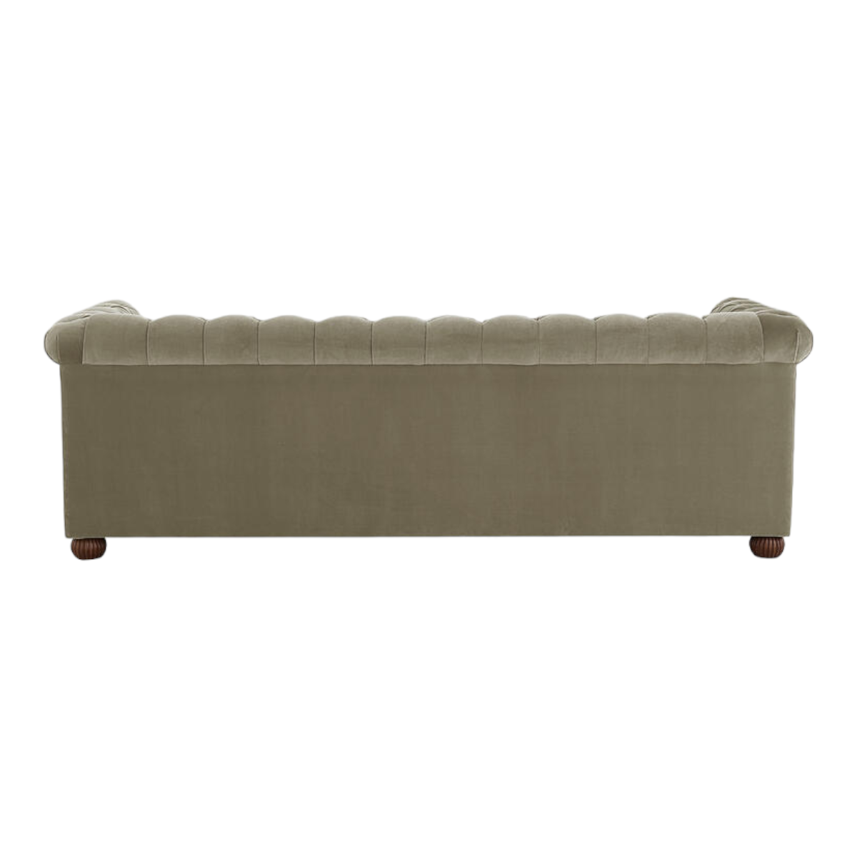 Brenna 3 Seater Teak Wood Fabric Sofa