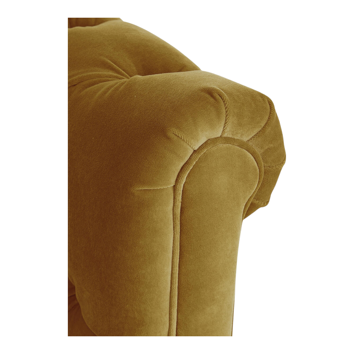 Brenna 3 Seater Teak Wood Fabric Sofa