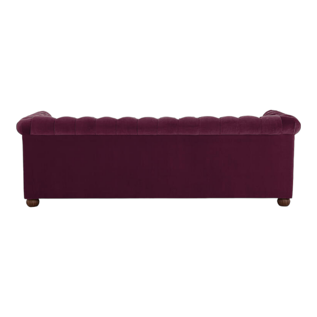 Brenna 3 Seater Teak Wood Fabric Sofa