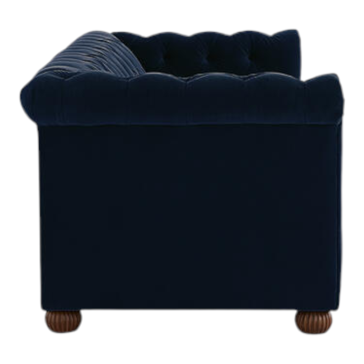 Brenna 3 Seater Teak Wood Fabric Sofa
