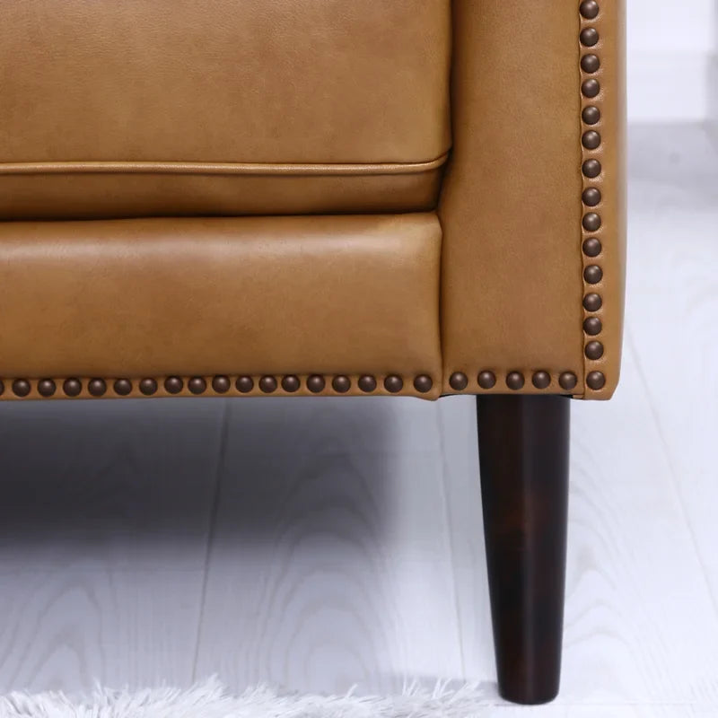 Camishia Leather Chesterfield 2 Seater Sofa