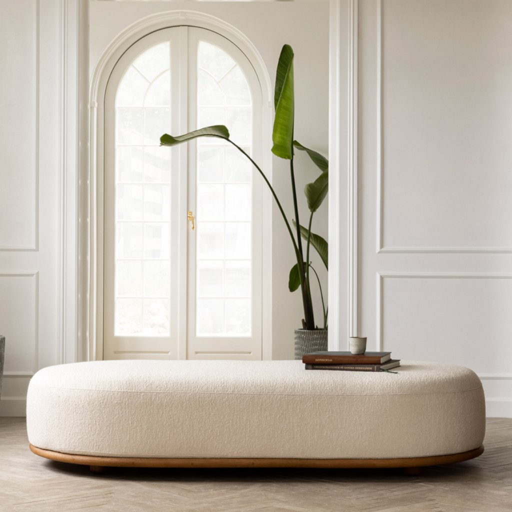 Cara Oak Ottoman