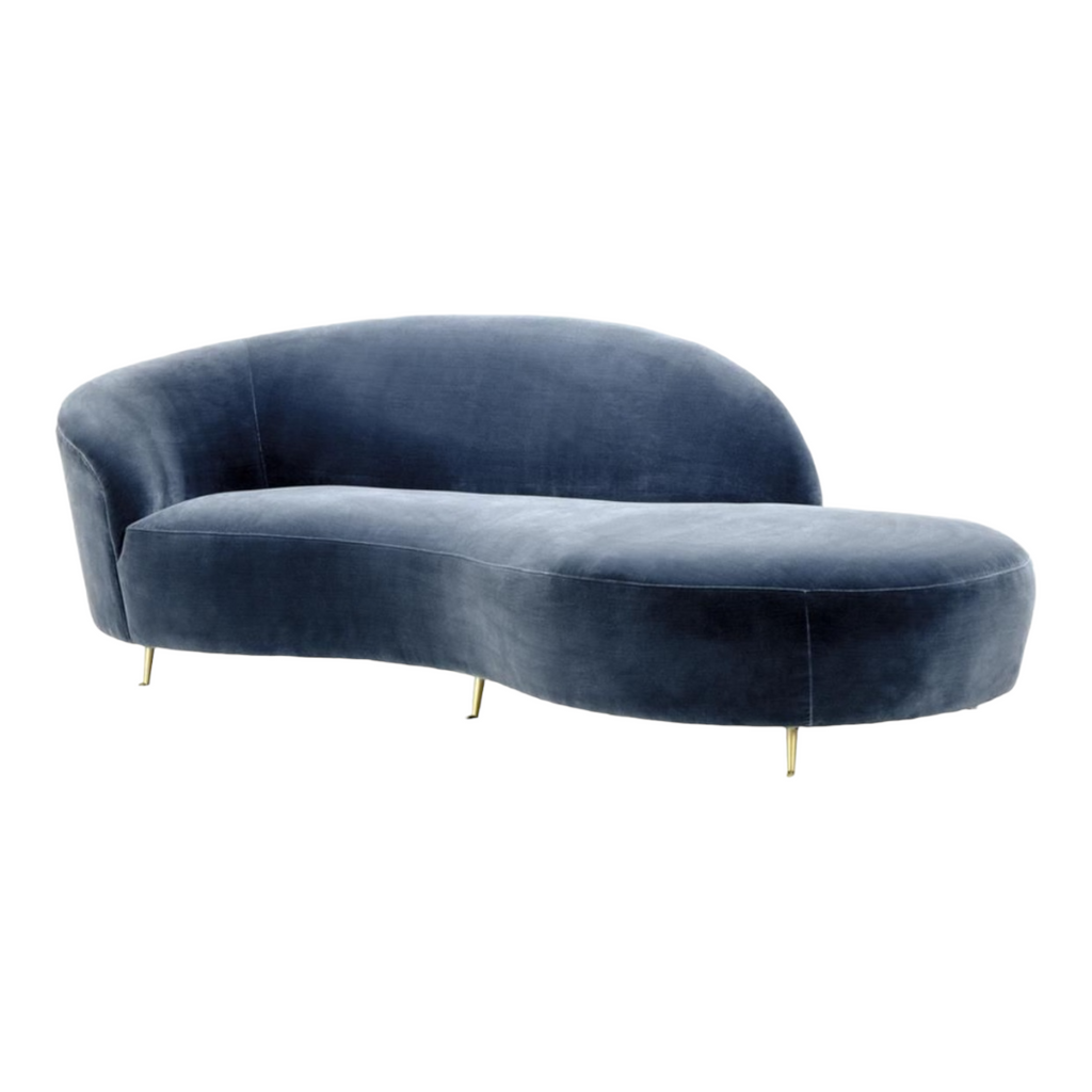 Fabiana 3 Seater Fabric Sofa Blue