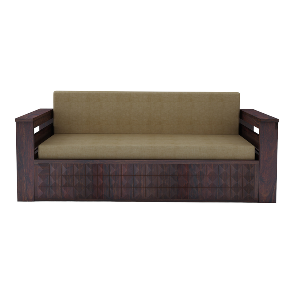 RelaxiMax 3 Seater Sofa Cum Bed Sheesham Wood