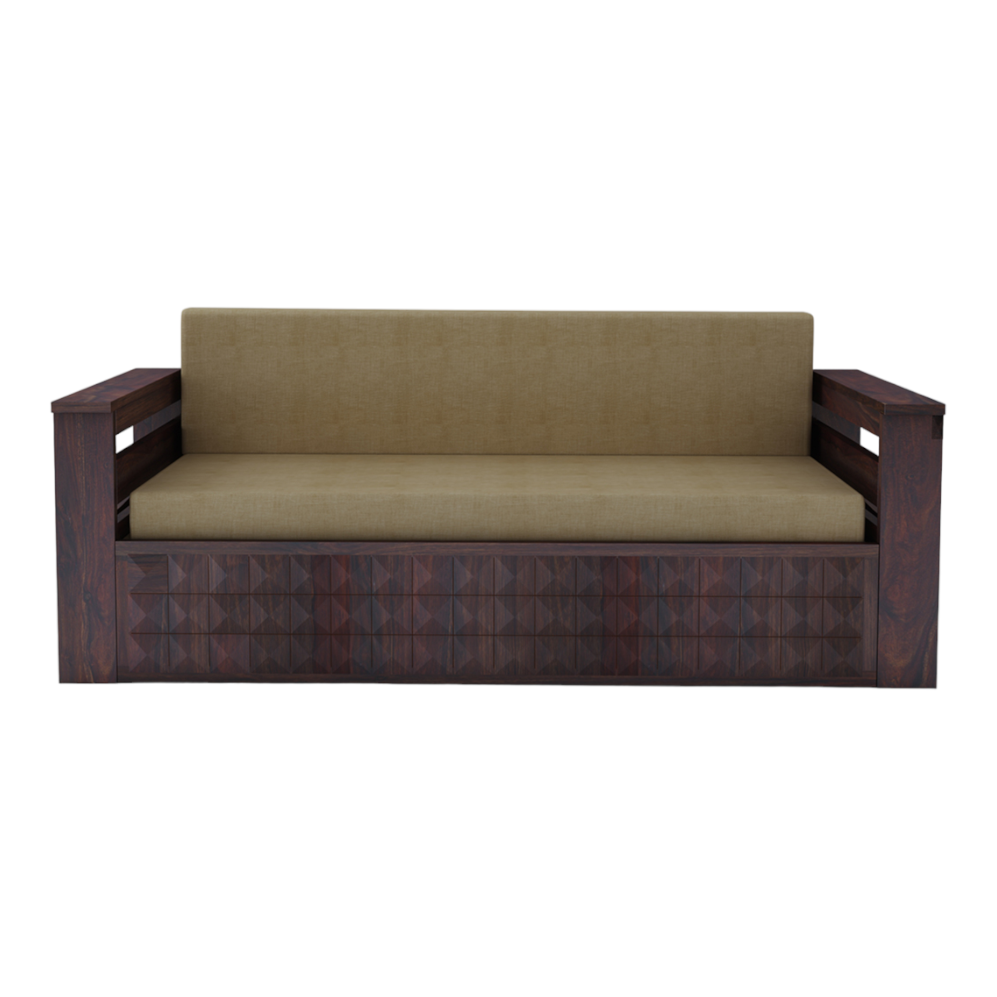 RelaxiMax 3 Seater Sofa Cum Bed Sheesham Wood