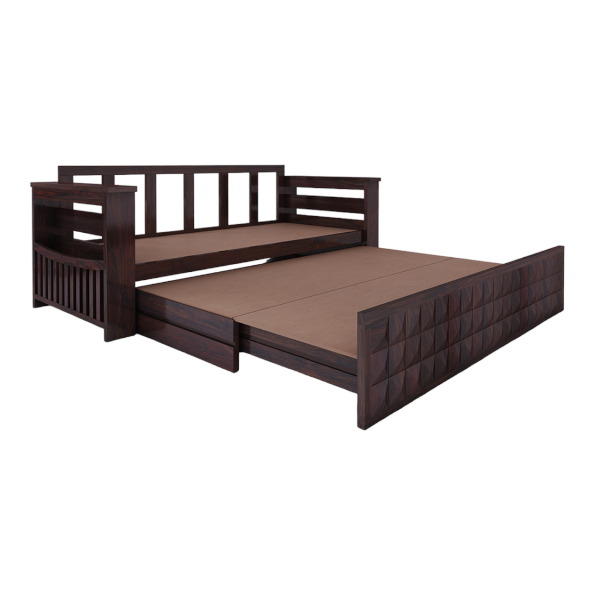 RelaxiMax 3 Seater Sofa Cum Bed Sheesham Wood