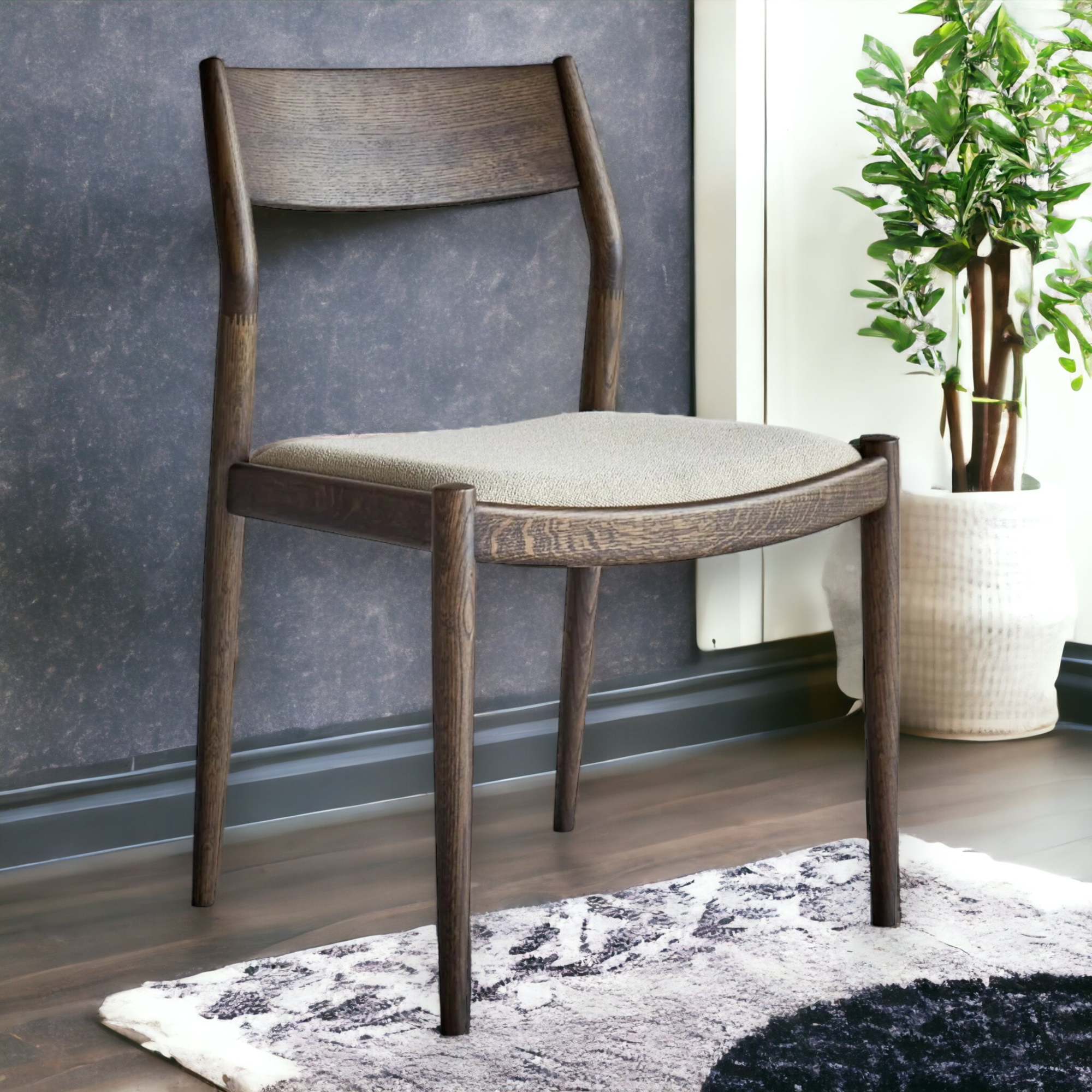 Nismaaya Haran Smoked Oak Office Chair
