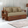 TrendiRest 3 Seater Sofa Cum Bed Sheesham Wood