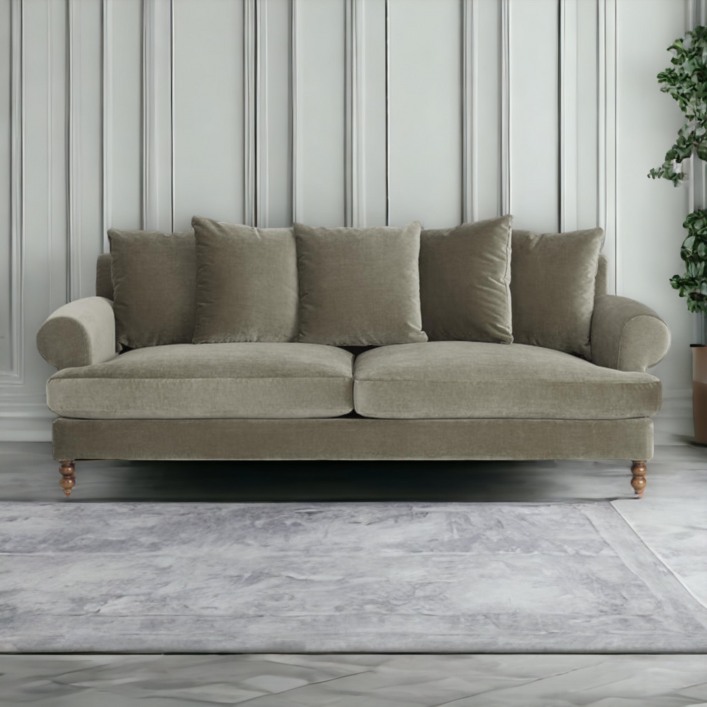 Josea 3 Seater Teak Wood Sofa