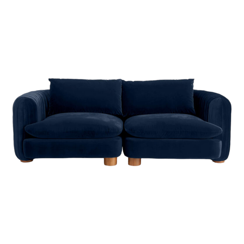 ComfyTrio 2 Seater Teak Wood Sofa