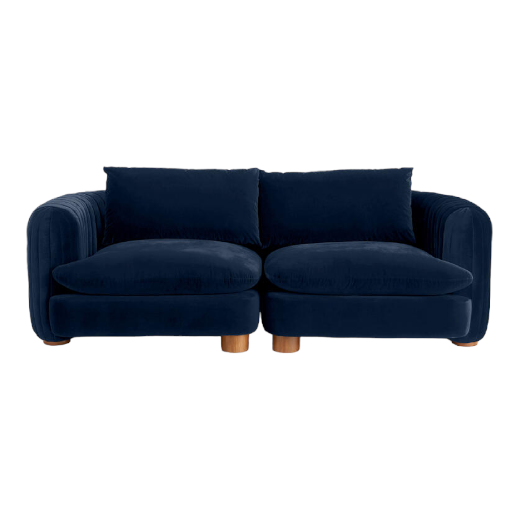 ComfyTrio 2 Seater Teak Wood Sofa
