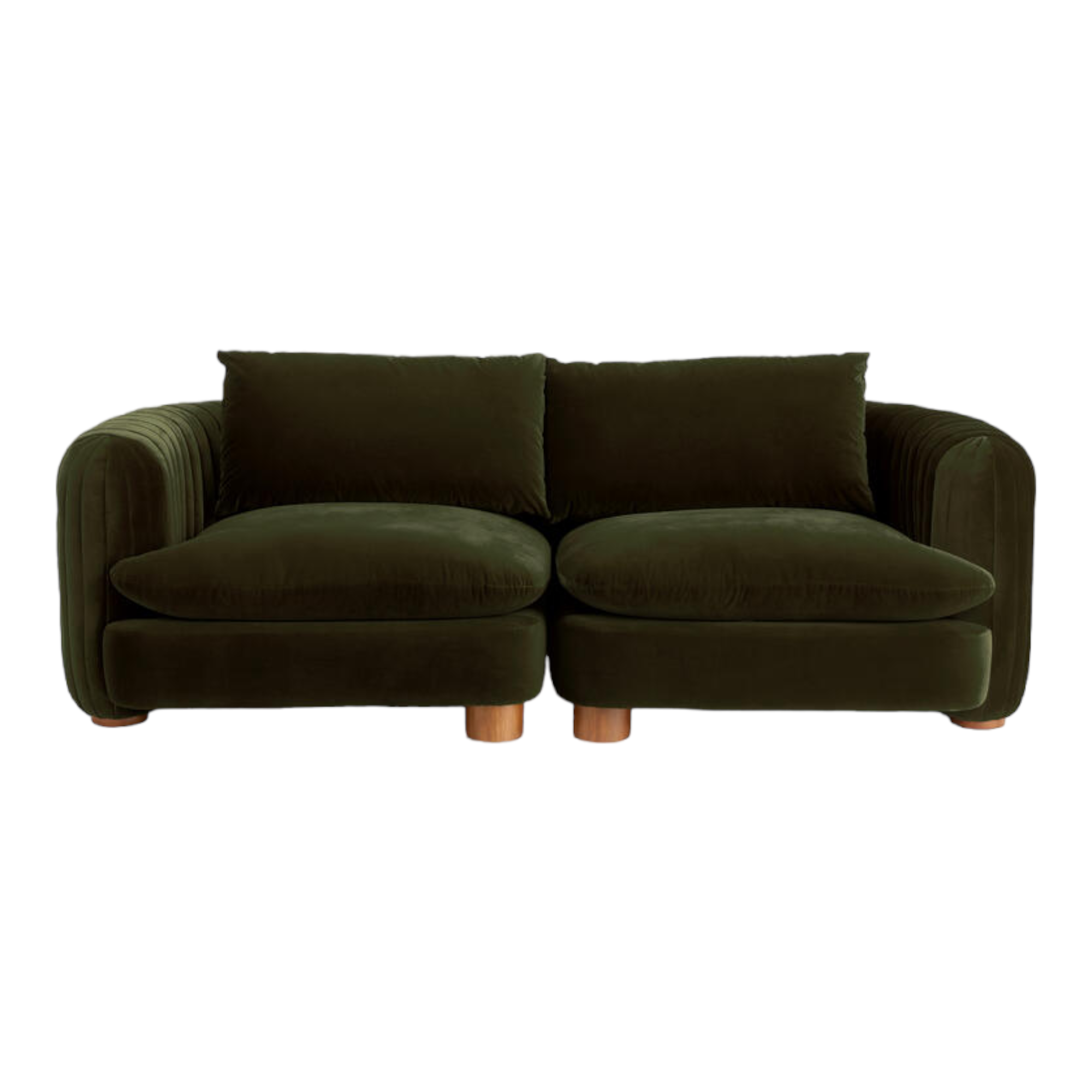 ComfyTrio 2 Seater Teak Wood Sofa