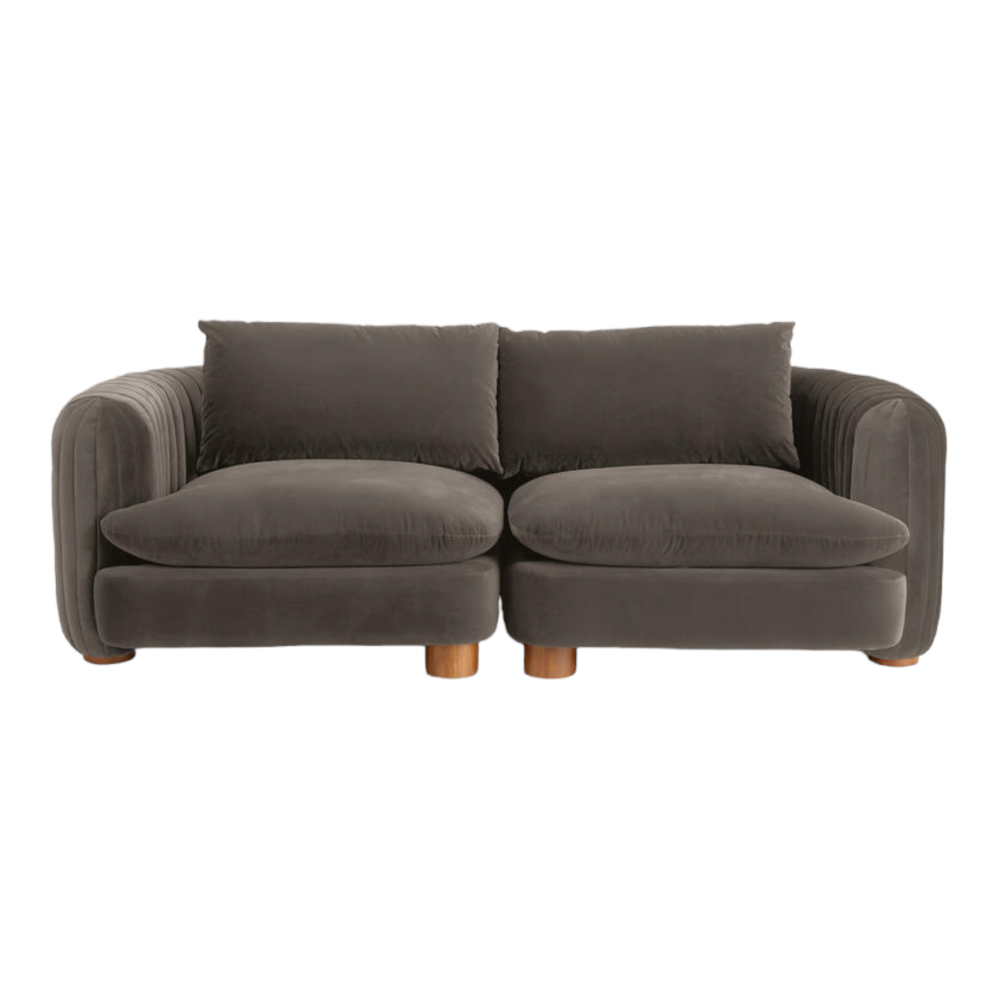 ComfyTrio 2 Seater Teak Wood Sofa