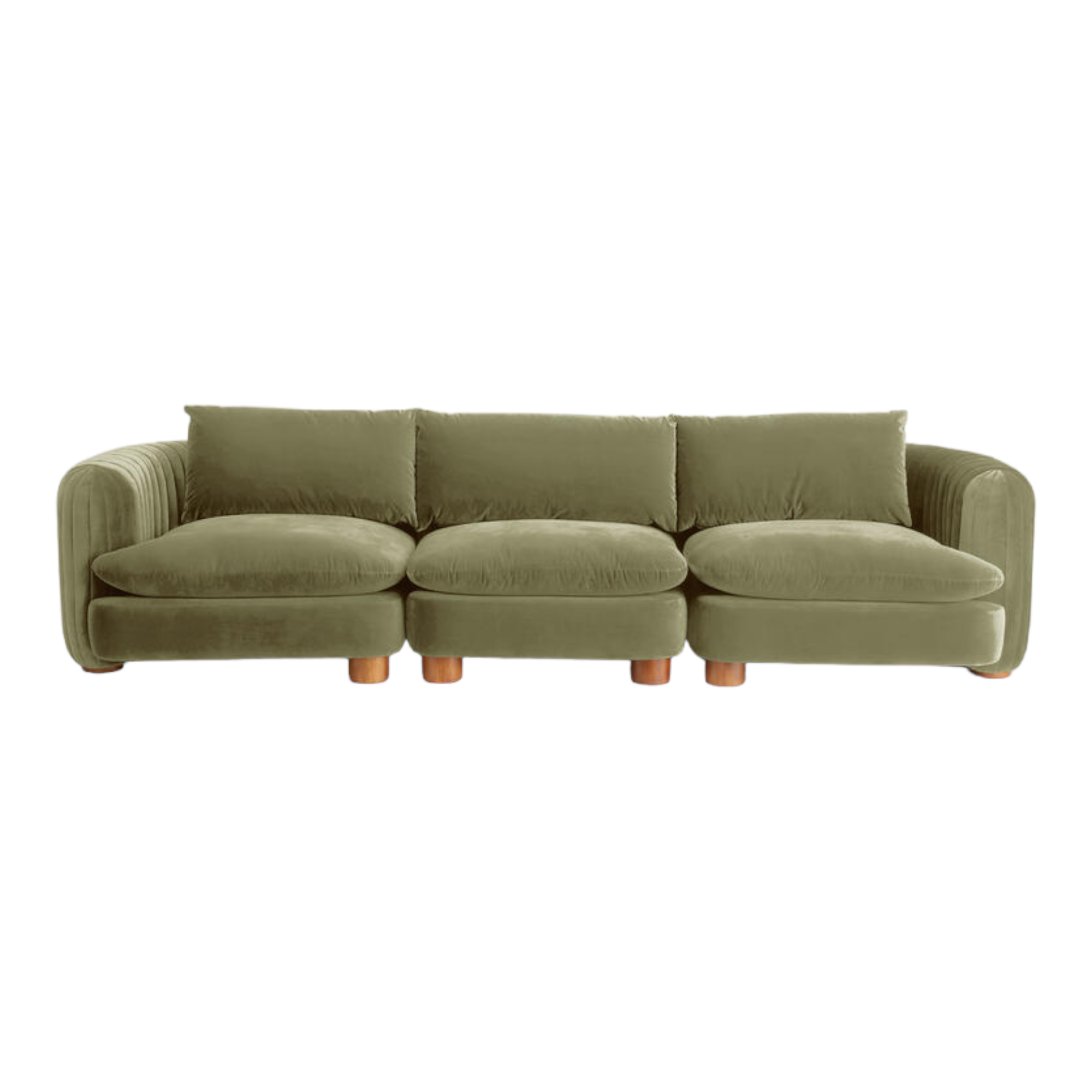 ComfyTrio 3 Seater Teak Wood Sofa