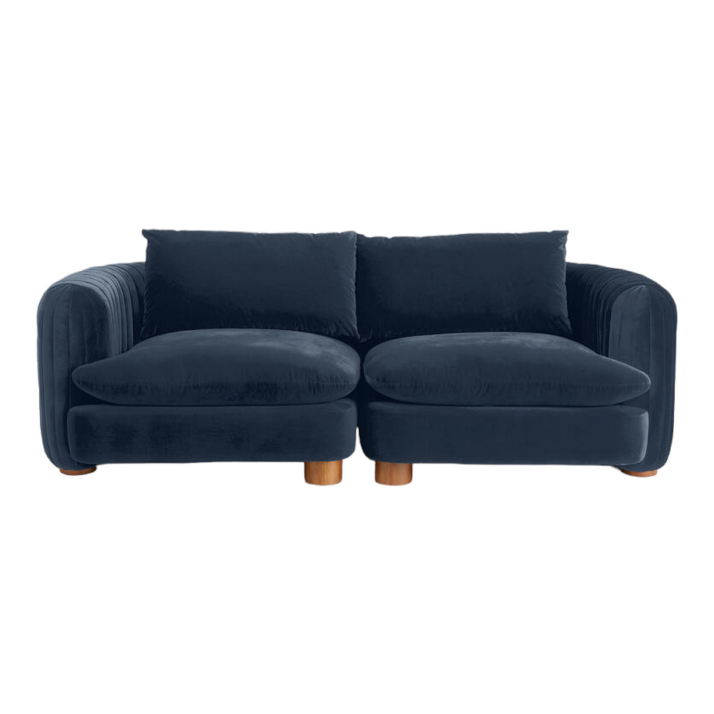 ComfyTrio 2 Seater Teak Wood Sofa