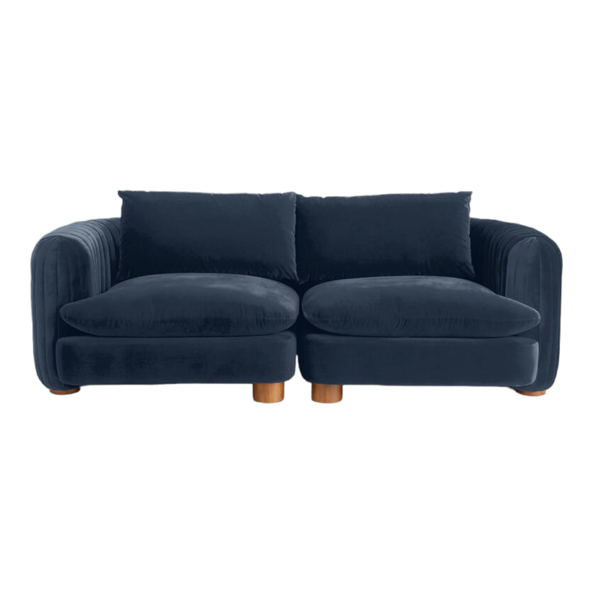 ComfyTrio 2 Seater Teak Wood Sofa