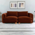 ComfyTrio 2 Seater Teak Wood Sofa