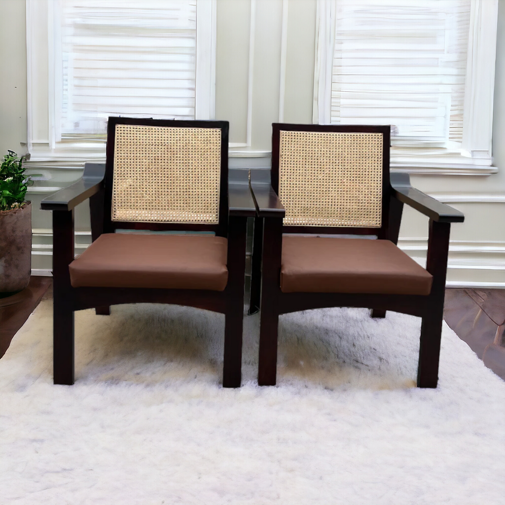 Nismaaya Martin Rattan Lounge Chair