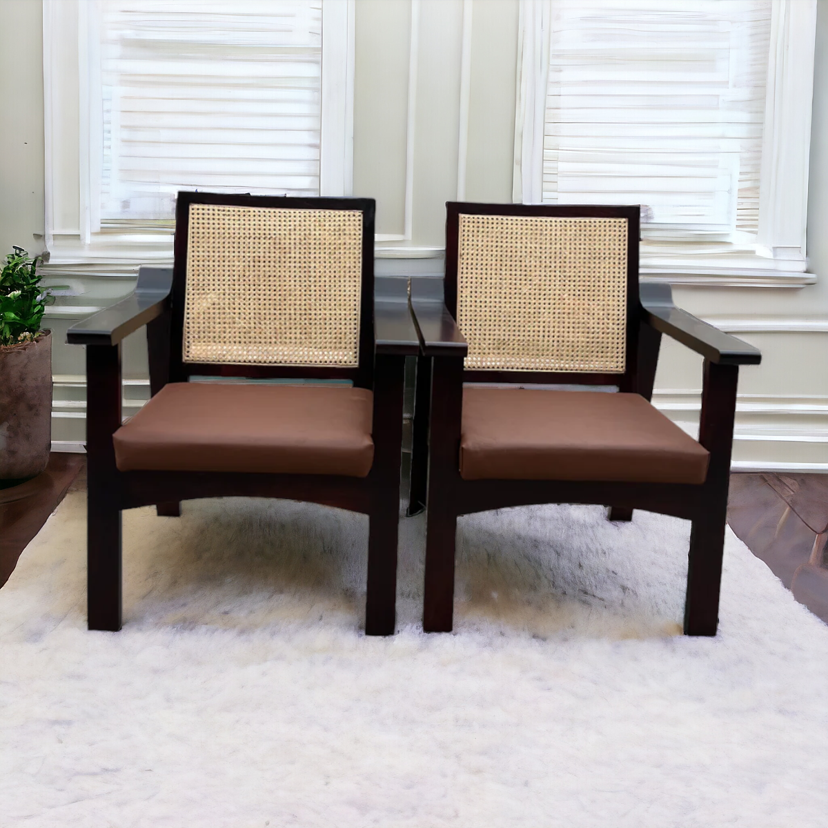 Nismaaya Martin Rattan Lounge Chair