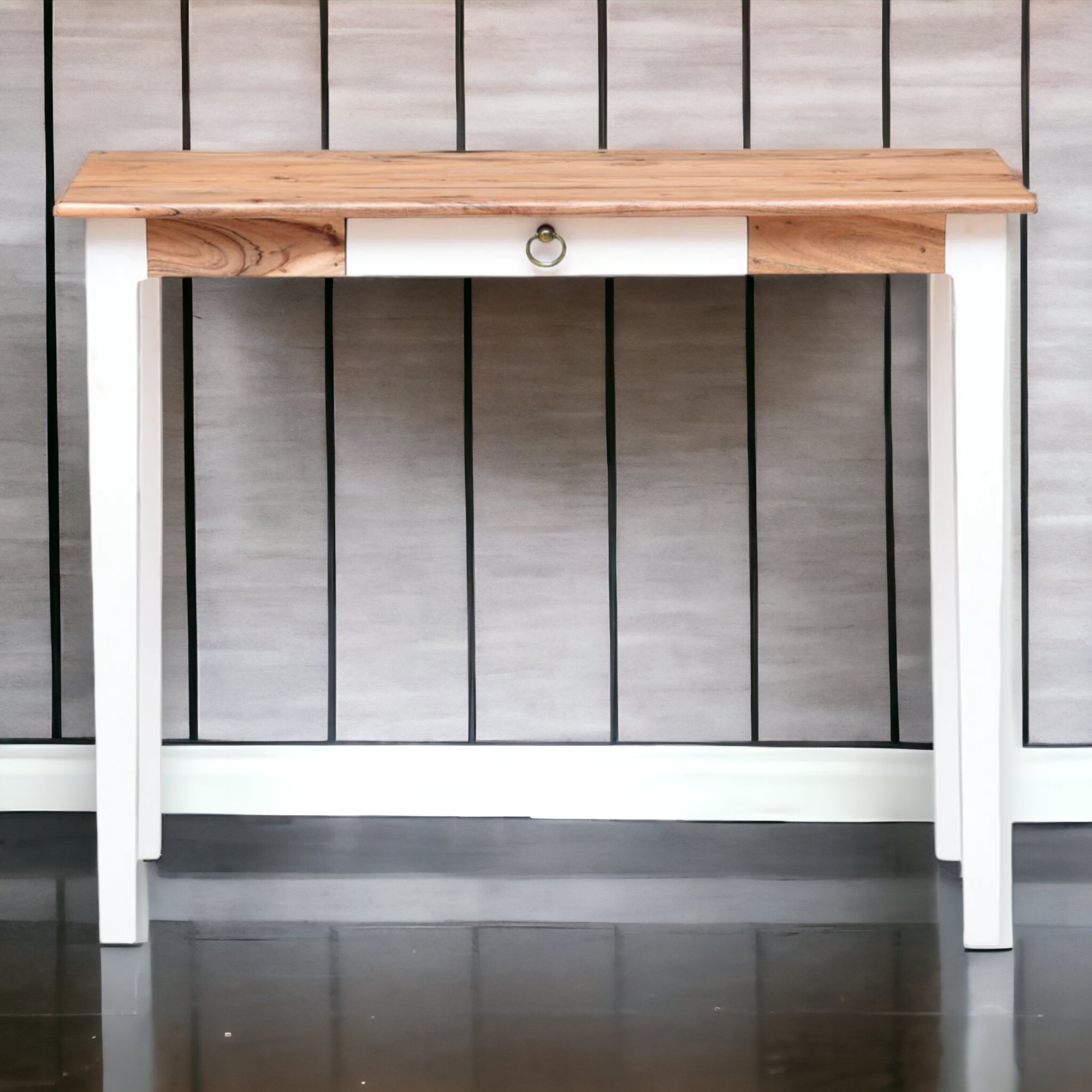 Nismaaya Nakos Study Table White Finish