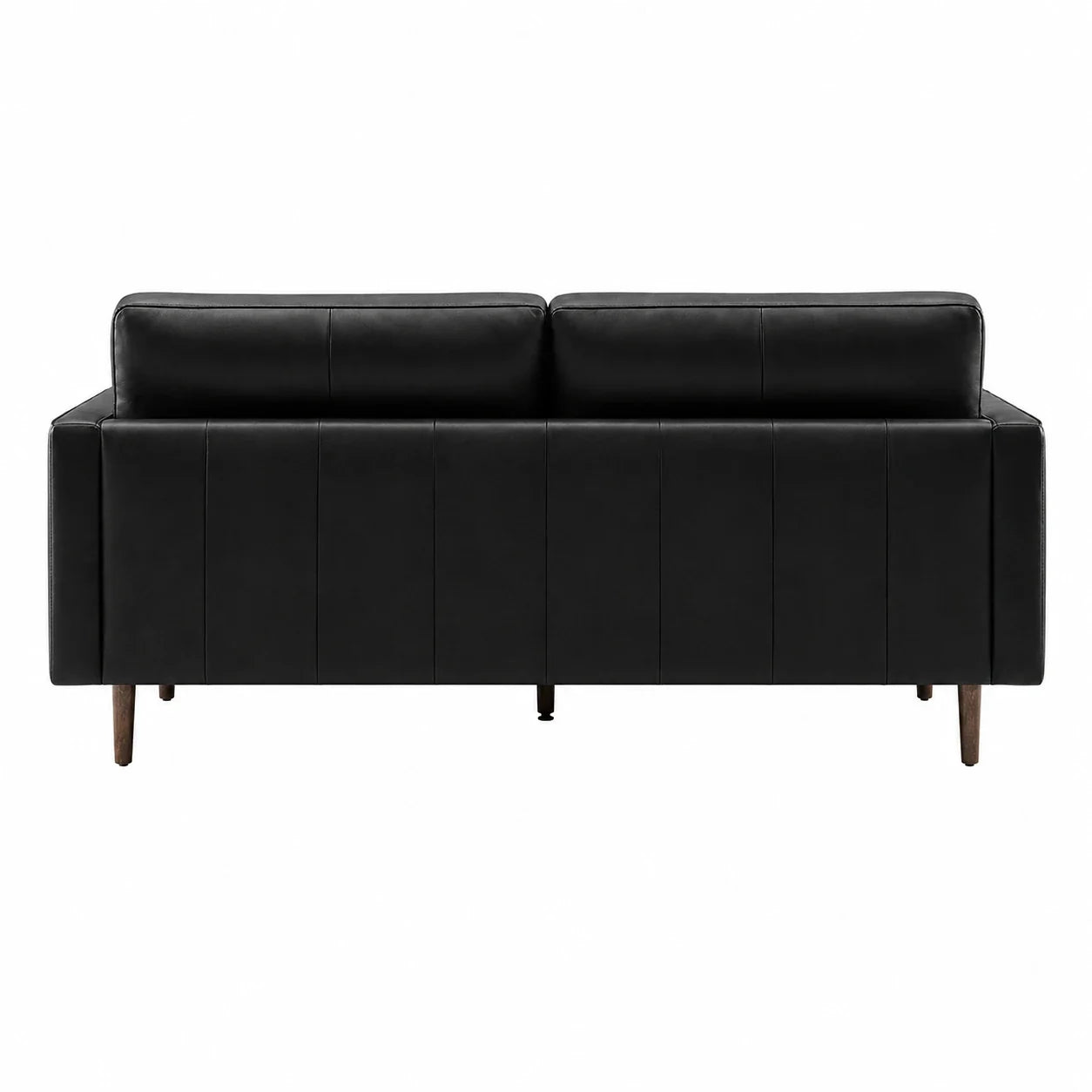 Patrice Leather 3 Seater Sofa (Black)