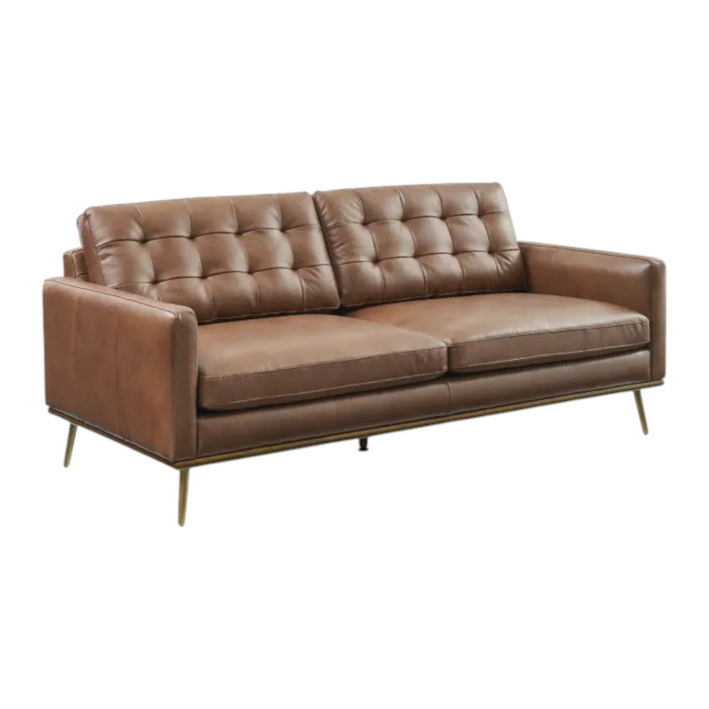 Patrick Leather 3 Seater Sofa