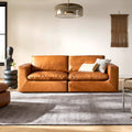 Paula Leather 3 Seater Sofa