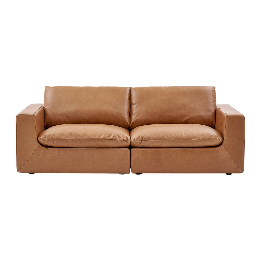 Paula Leather 3 Seater Sofa