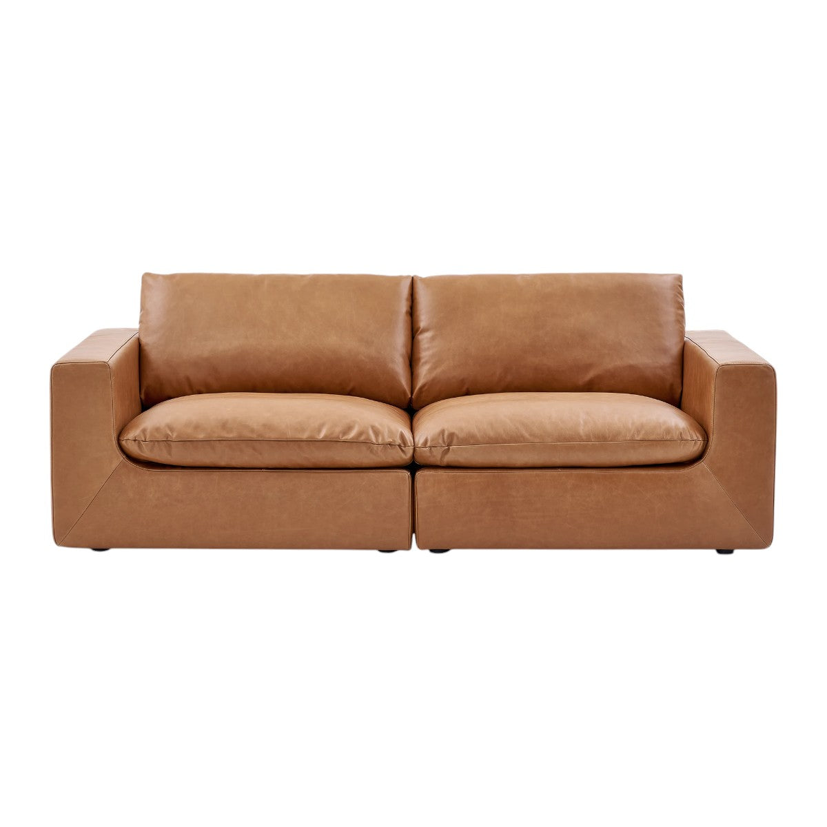 Paula Leather 3 Seater Sofa