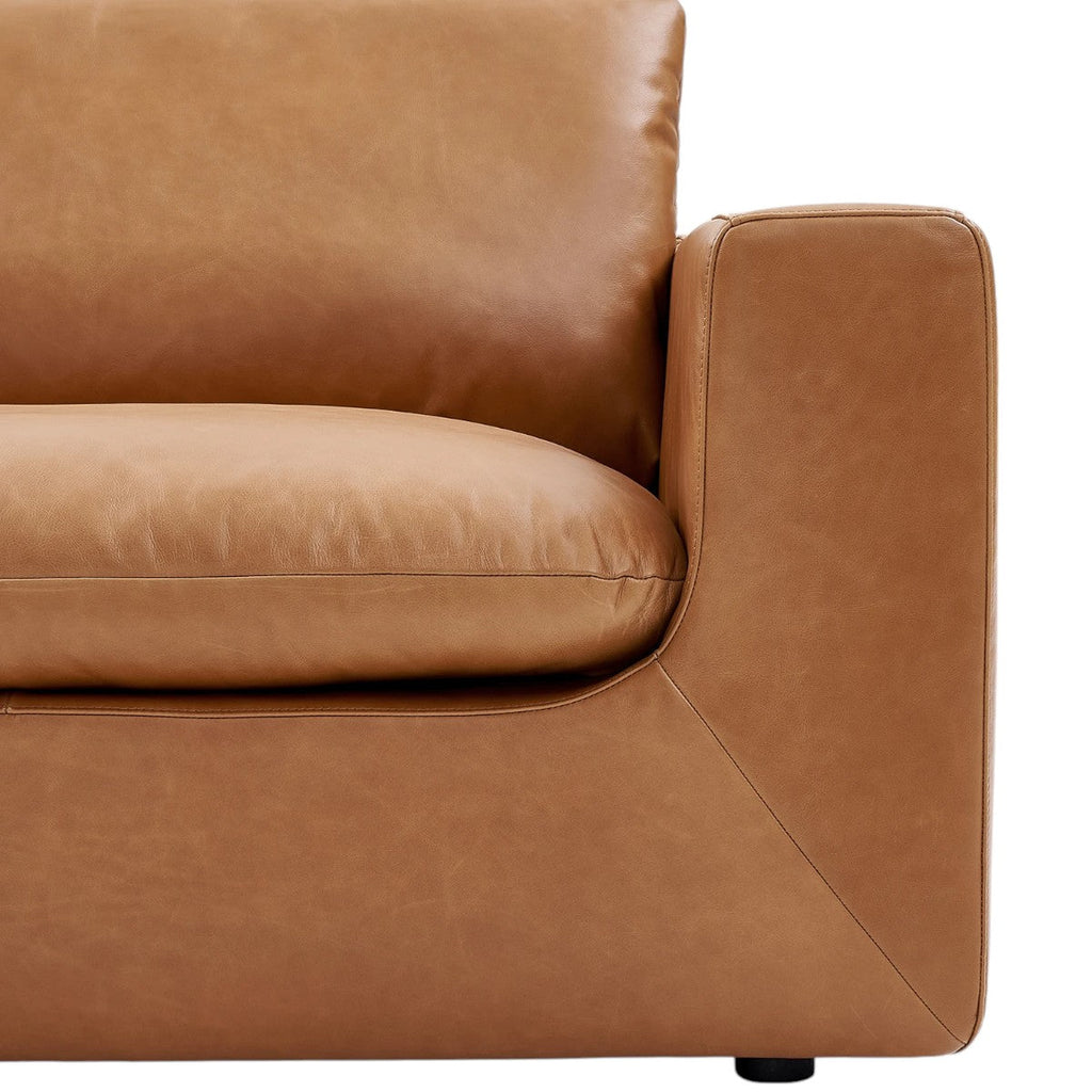 Paula Leather 3 Seater Sofa