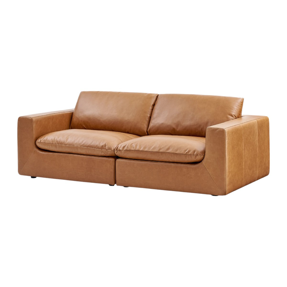 Paula Leather 3 Seater Sofa