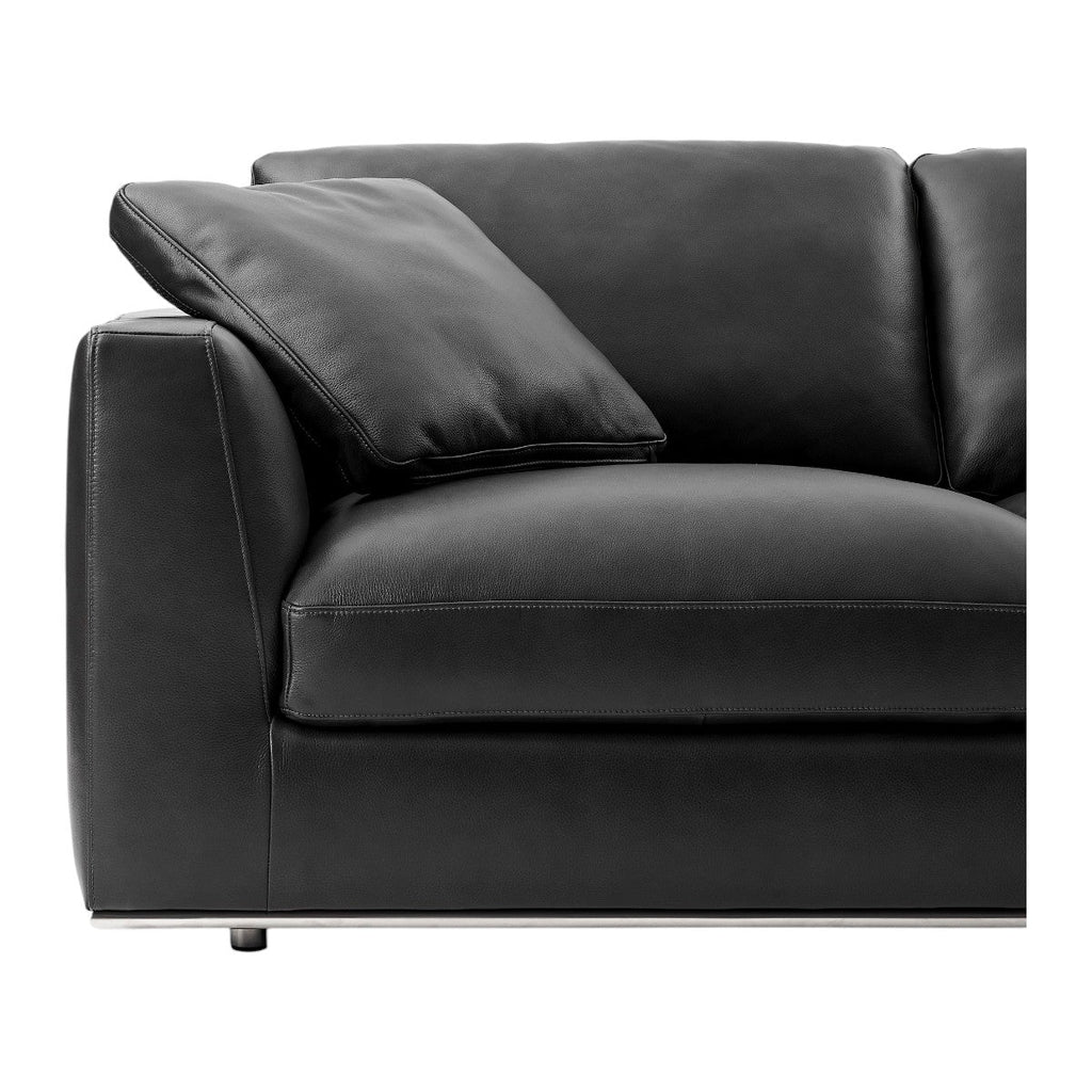 Petrit Leather 3 Seater Sofa
