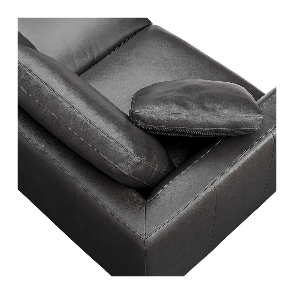 Petrit Leather 3 Seater Sofa
