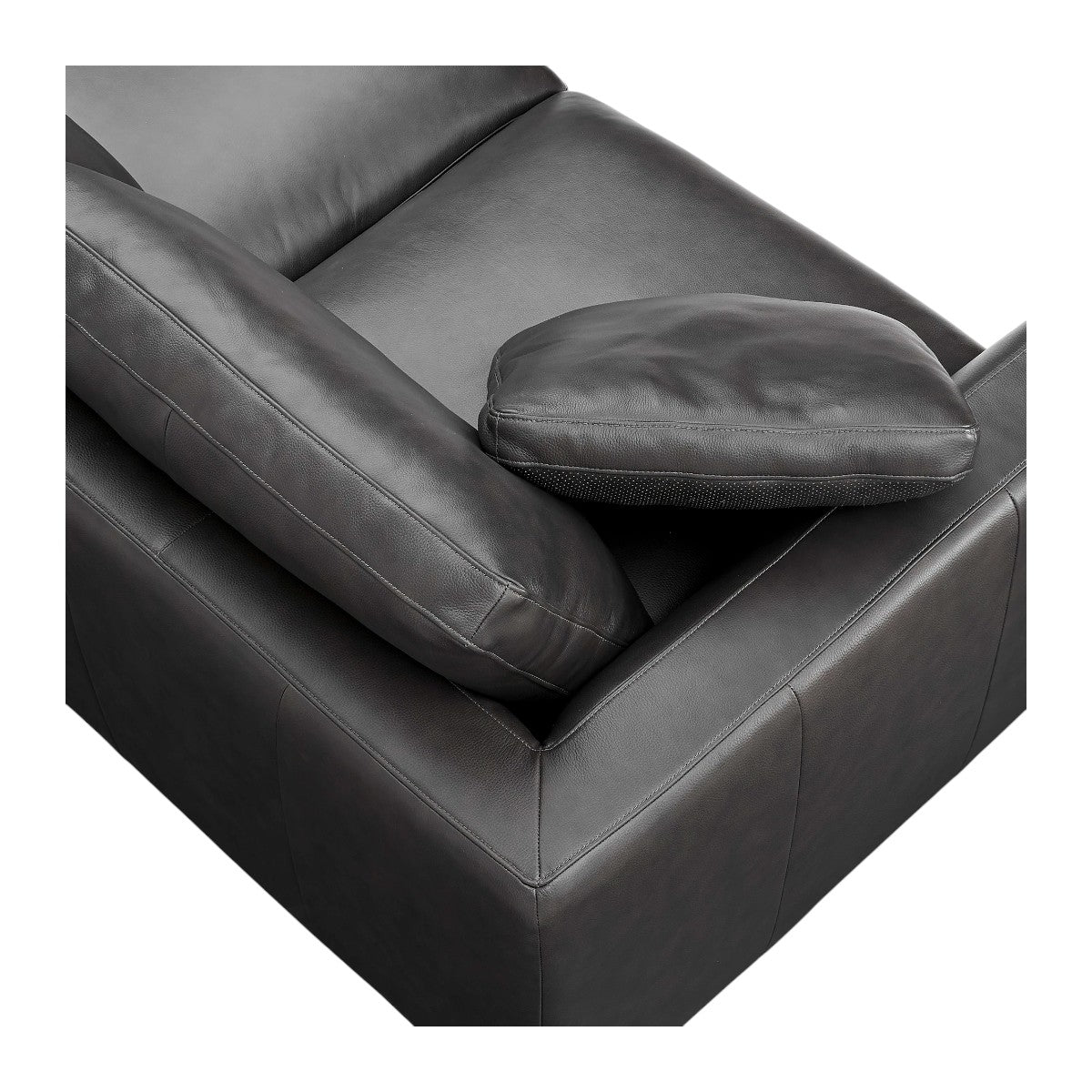 Petrit Leather 3 Seater Sofa