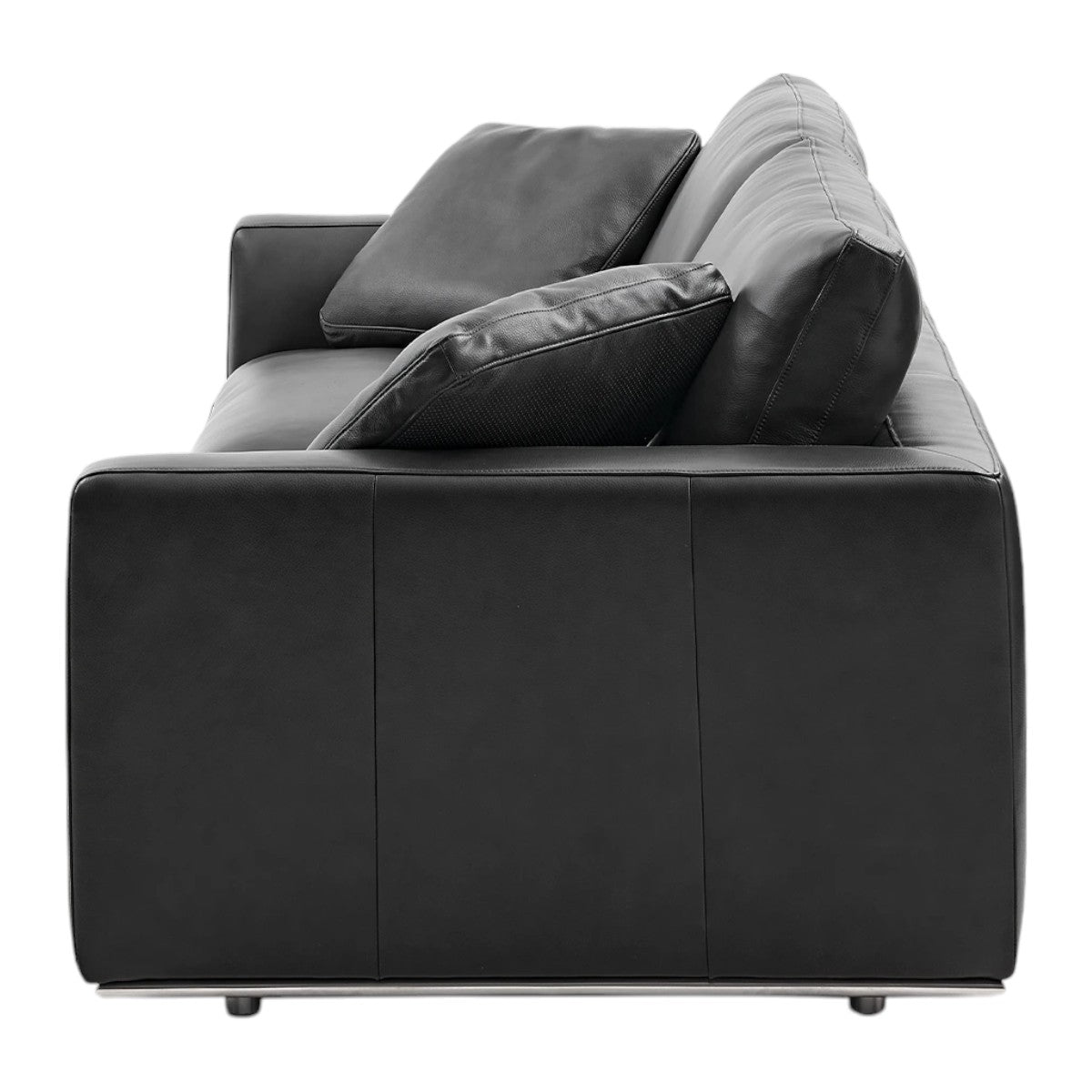 Petrit Leather 3 Seater Sofa