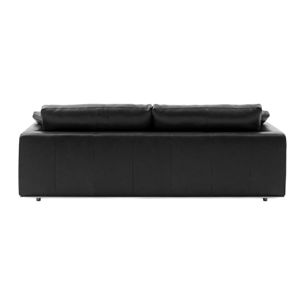 Petrit Leather 3 Seater Sofa