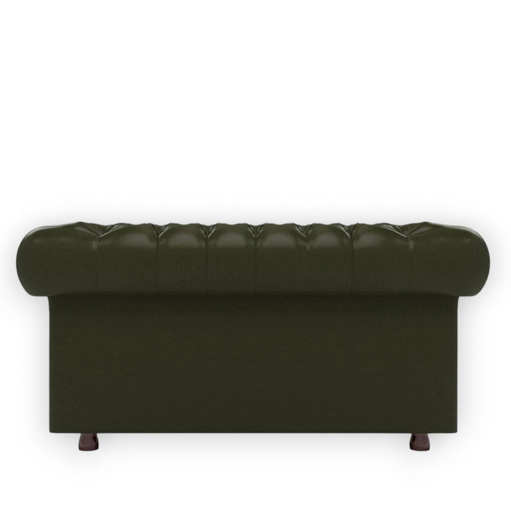 Nismaaya Base Traditional Chesterfield 2 Seater Sofas Bottle Green