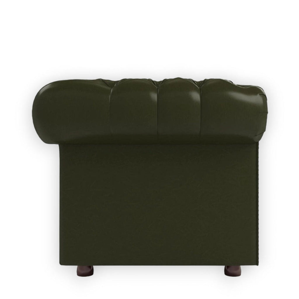 Nismaaya Base Traditional Chesterfield 2 Seater Sofas Bottle Green