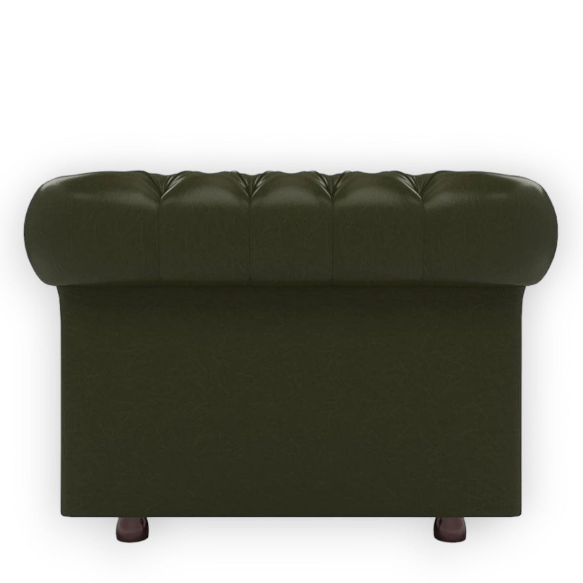 Nismaaya Base Traditional Chesterfield 1 Seater Sofas Bottle Green
