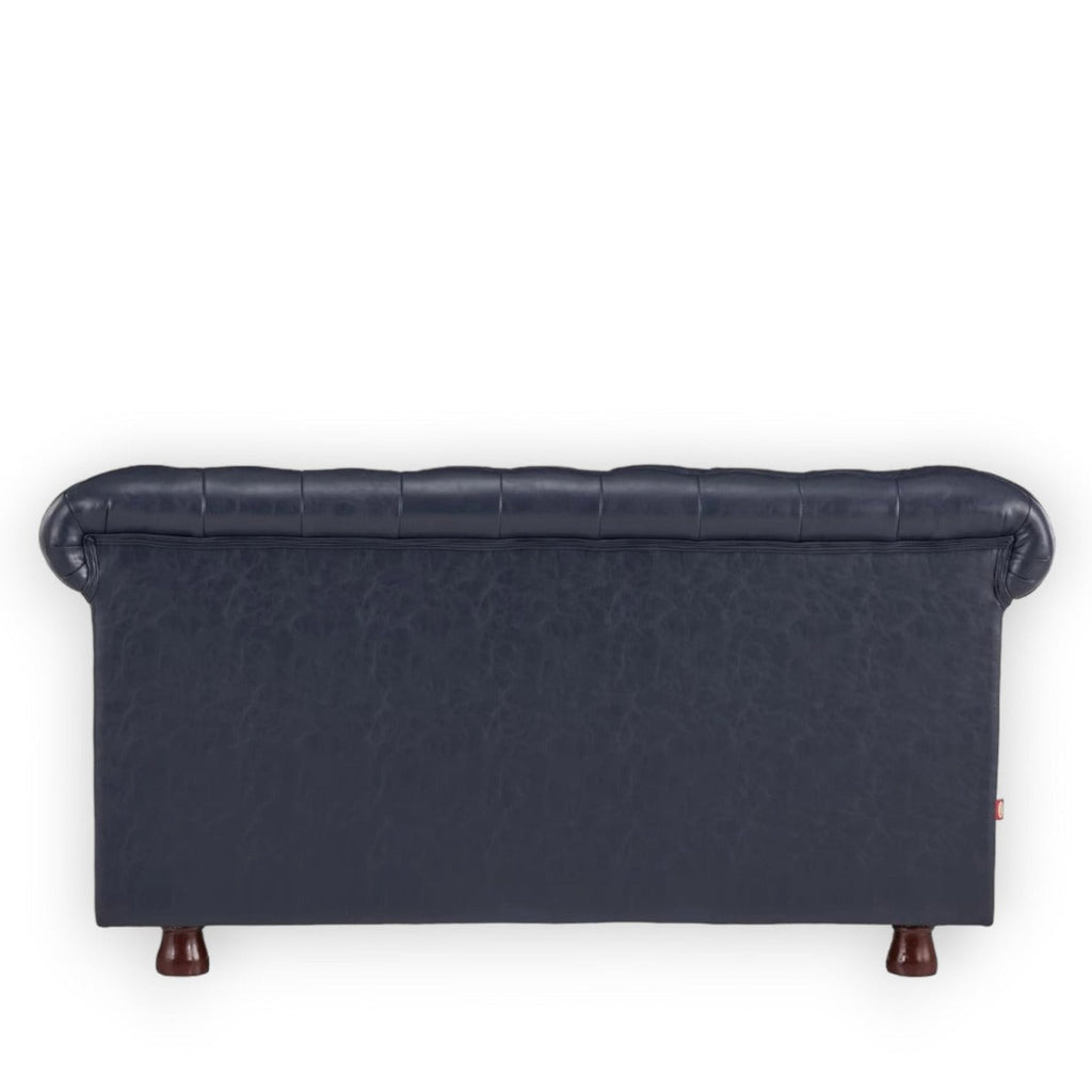 Basile Traditional Chesterfield 2 Seater Sofa Indigo Blue